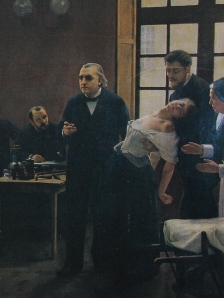 Cena clássica de Charcot, símbolo do poder médico sobre o corpo do doente